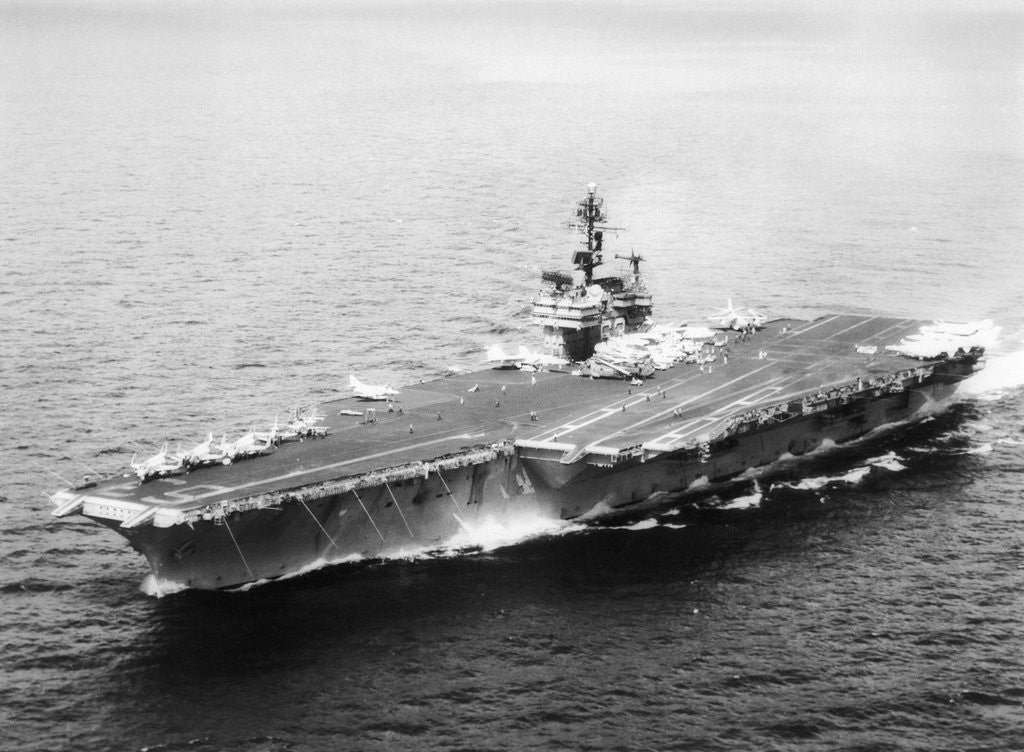 Detail of USS Kitty Hawk, Aircraft Carrier by Corbis