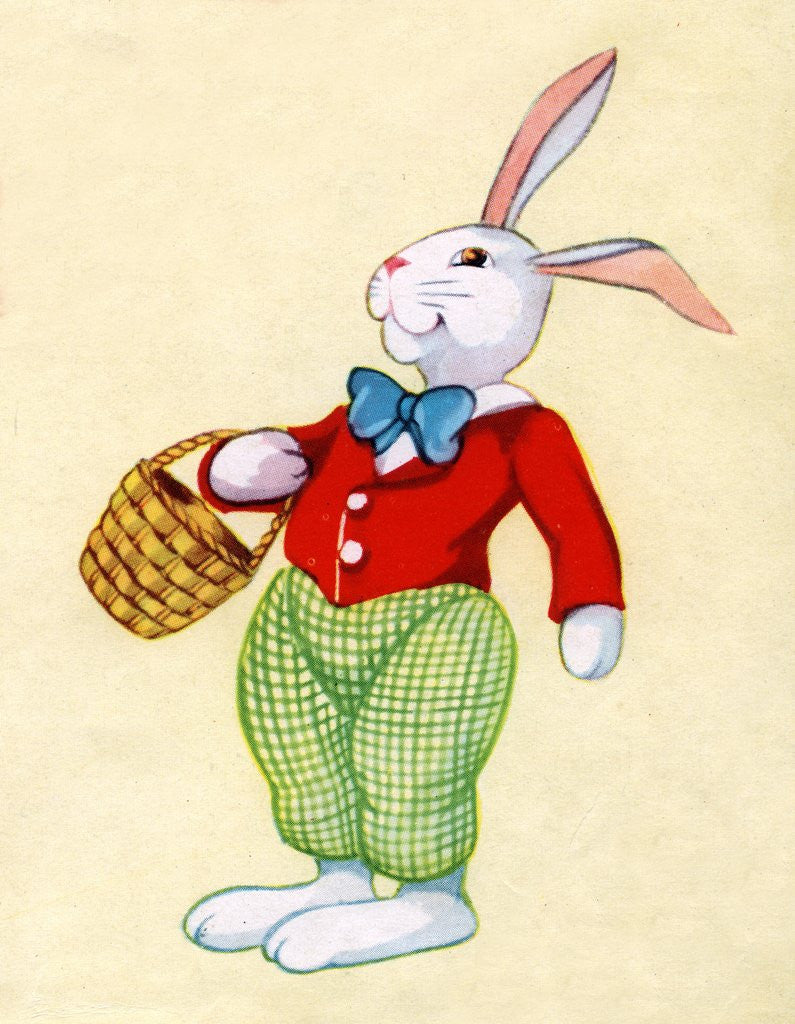 Detail of Illustration of Easter Bunny by Corbis