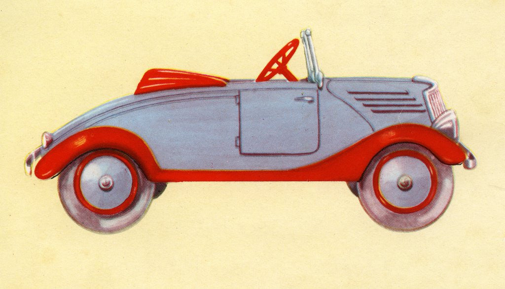 Detail of Illustration of toy car by Corbis