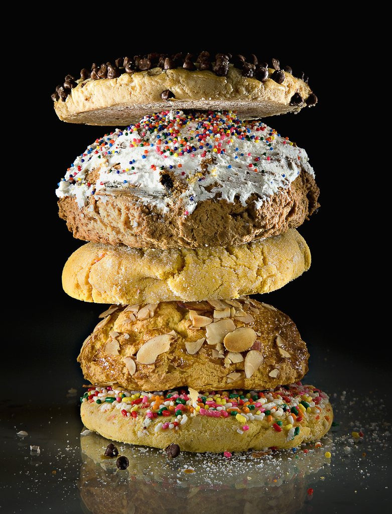 Detail of Cookies in a stack by Corbis