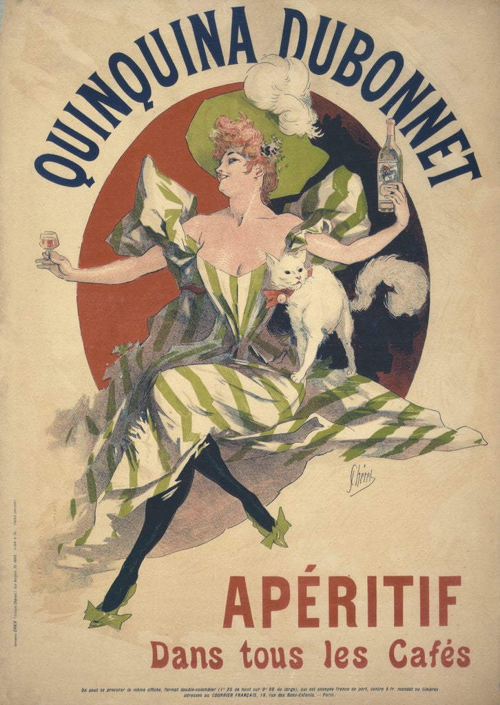 Detail of Quinquina Dubonnet poster by Jules Cheret