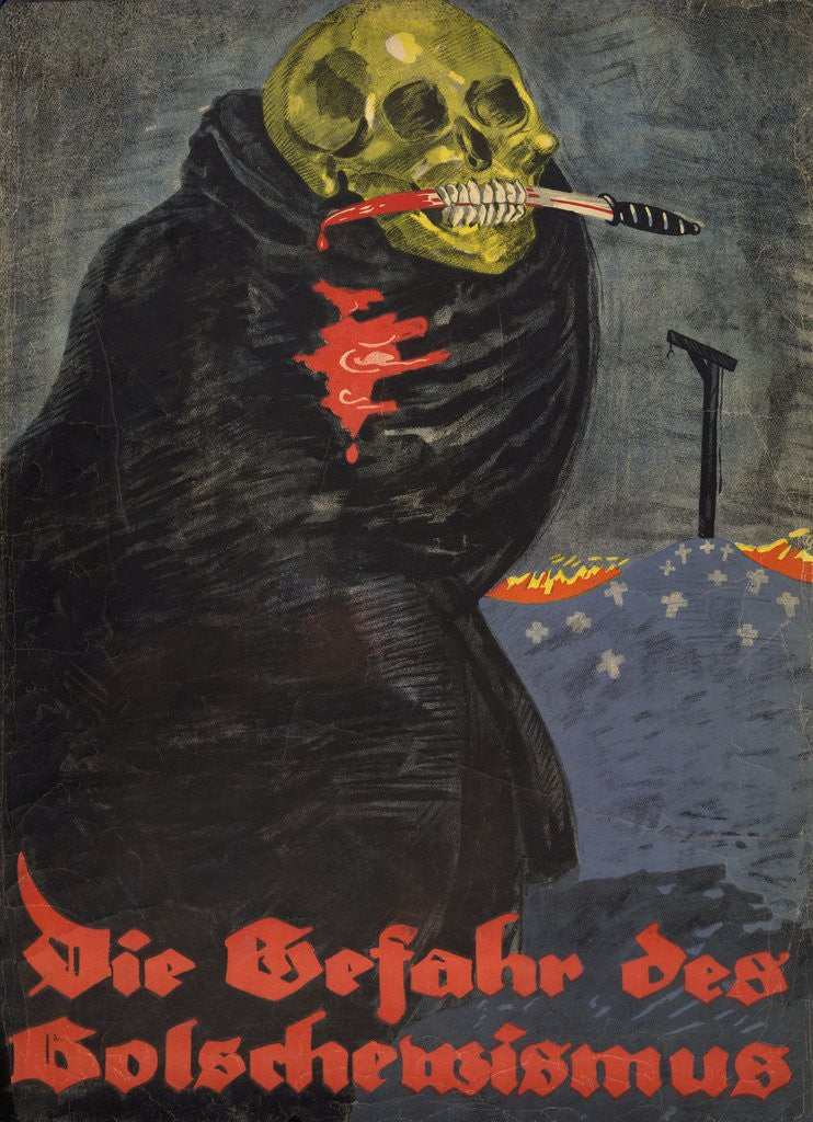 Detail of Anti-Bolshevism poster by Rudi Feld