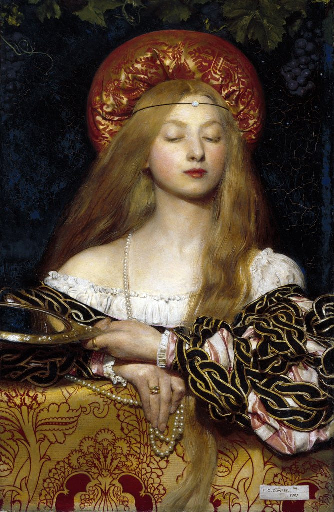 Detail of Vanity by Frank Cadogan Cowper