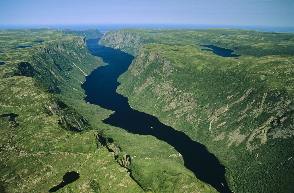 Detail of Grey River, Newfoundland, Canada by Corbis