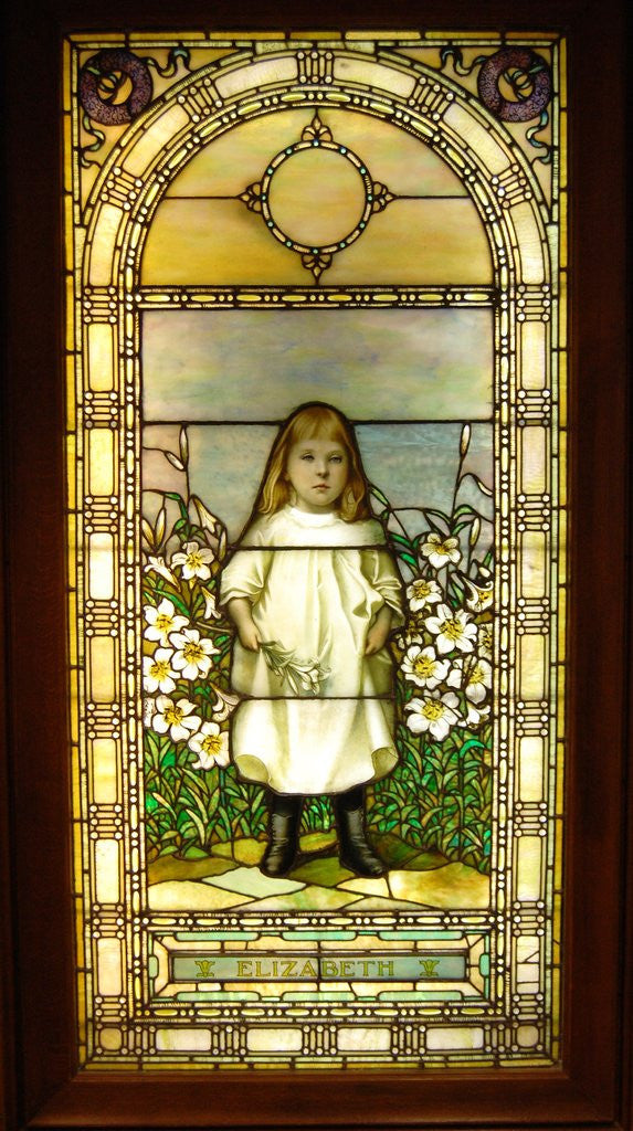 Detail of Memorial stained glass window by Corbis