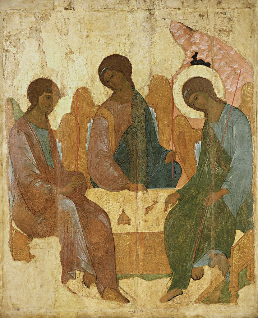 Detail of Holy Trinity by Andrei Rublev and others by Corbis