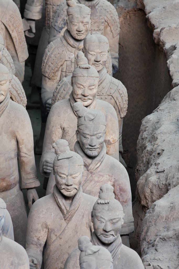 Detail of Terracotta soldiers at Qin Shi Huangdi Tomb by Corbis