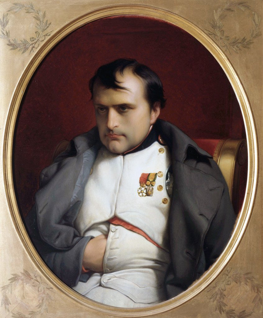 Detail of Napoleon in Fontainebleau by Paul Delaroche