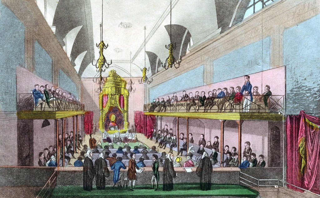 Detail of Trial of Queen Caroline in the House of Lords, London, 1820 by Corbis