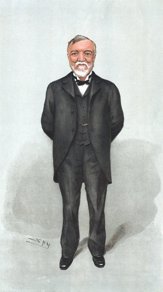 Detail of Caricature of Andrew Carnegie by Corbis