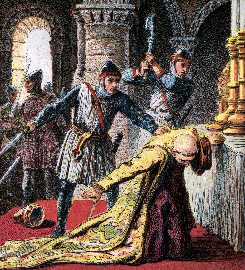 Detail of Murder of Thomas Becket by Corbis