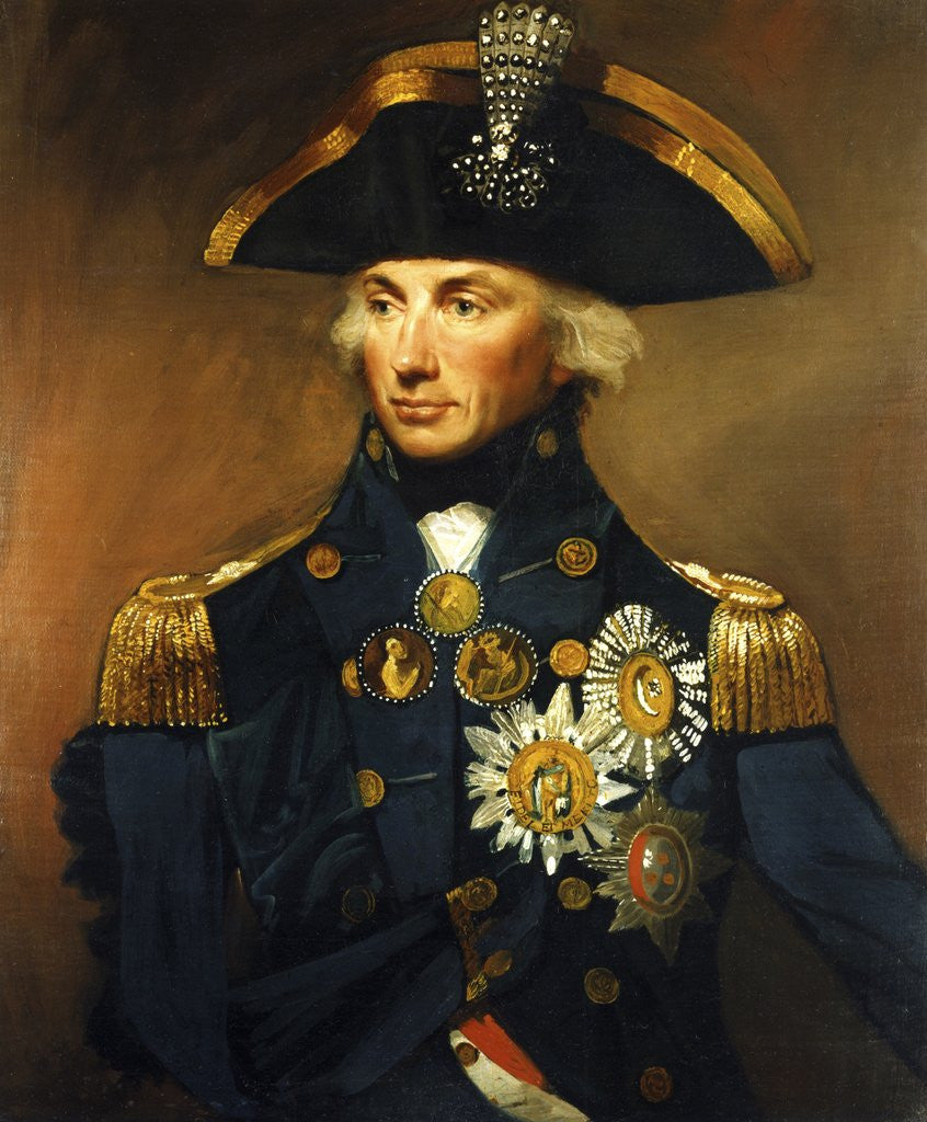 Detail of Rear Admiral Sir Horatio Nelson by Lemuel Francis Abbott