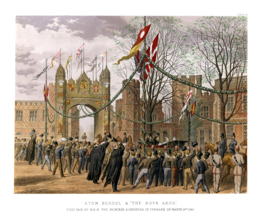 Detail of Eton School and the Boys Arch by Corbis