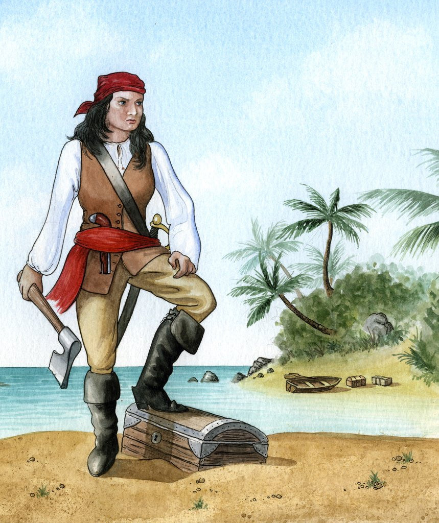 Detail of Mary Read by Corbis