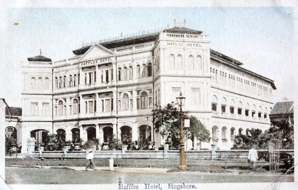 Detail of The Raffles Hotel in Singapore by Corbis