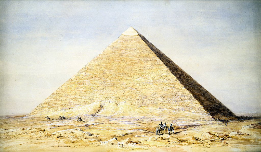 Detail of Great Pyramid of Cheops at Giza by Corbis