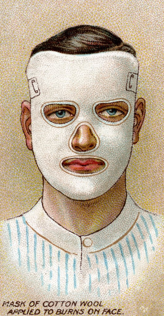 Detail of Mask for facial burns by Corbis