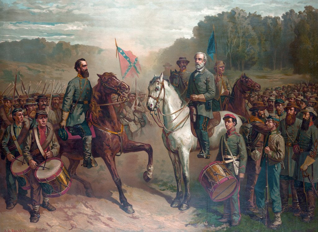 Detail of The Last Meeting Between General Robert E. Lee and Stonewall Jackson by Corbis