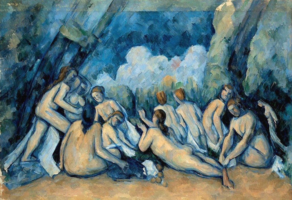 Detail of The Bathers by Paul Cezanne