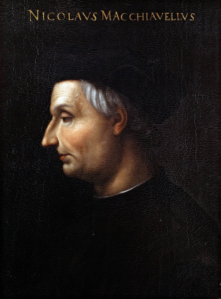 Detail of Portrait of Niccolo Machiavelli by Cristofano Dell'Altissimo