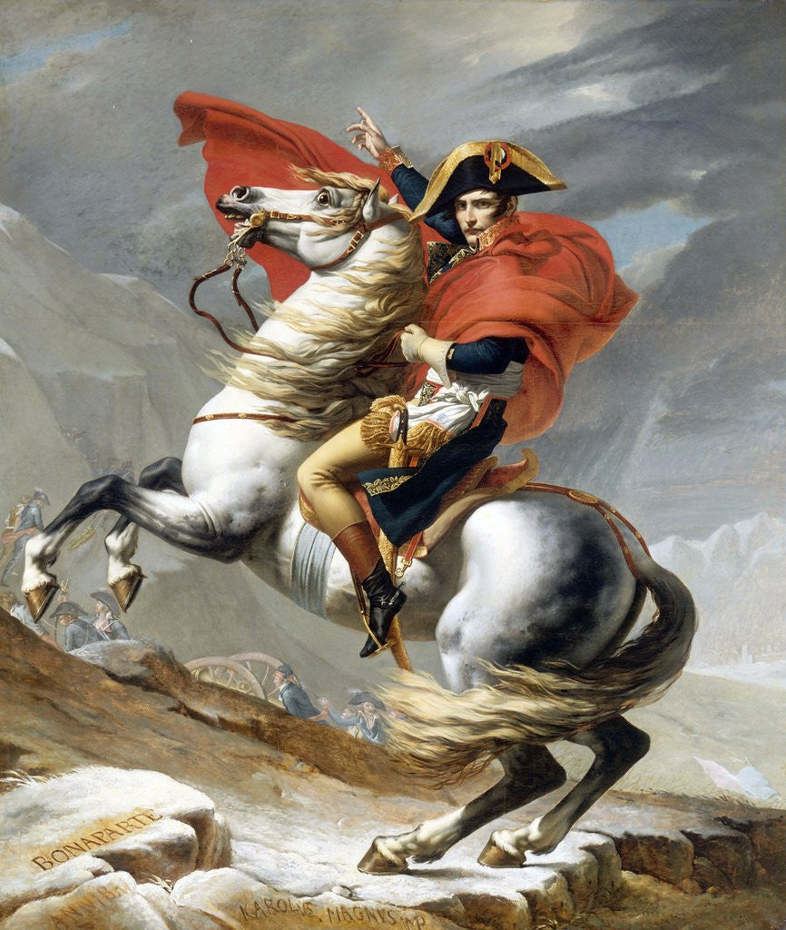 Detail of Napoleon Crossing the Saint-Bernard Pass by Jacques-Louis David