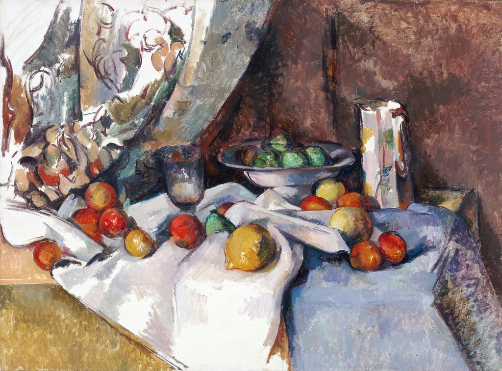 Detail of Still Life with Apples by Paul Cezanne