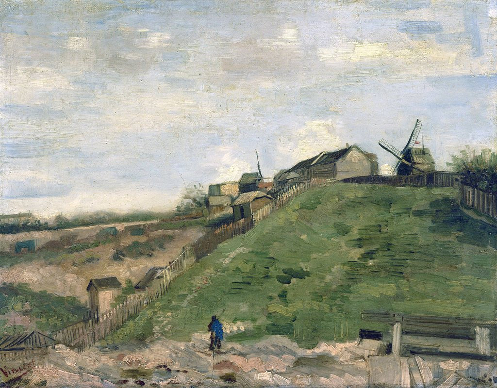 Detail of Montmartre Hill with Stone Quarry by Vincent Van Gogh