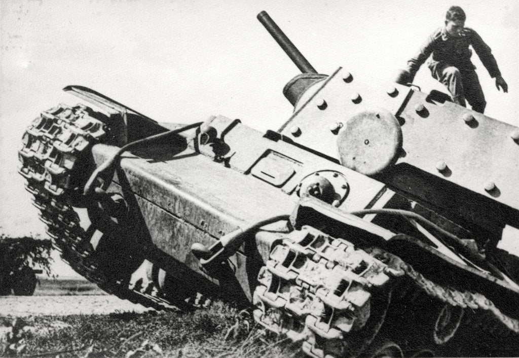 Detail of KV-1 Kliment Voroshilov heavy tank by Corbis