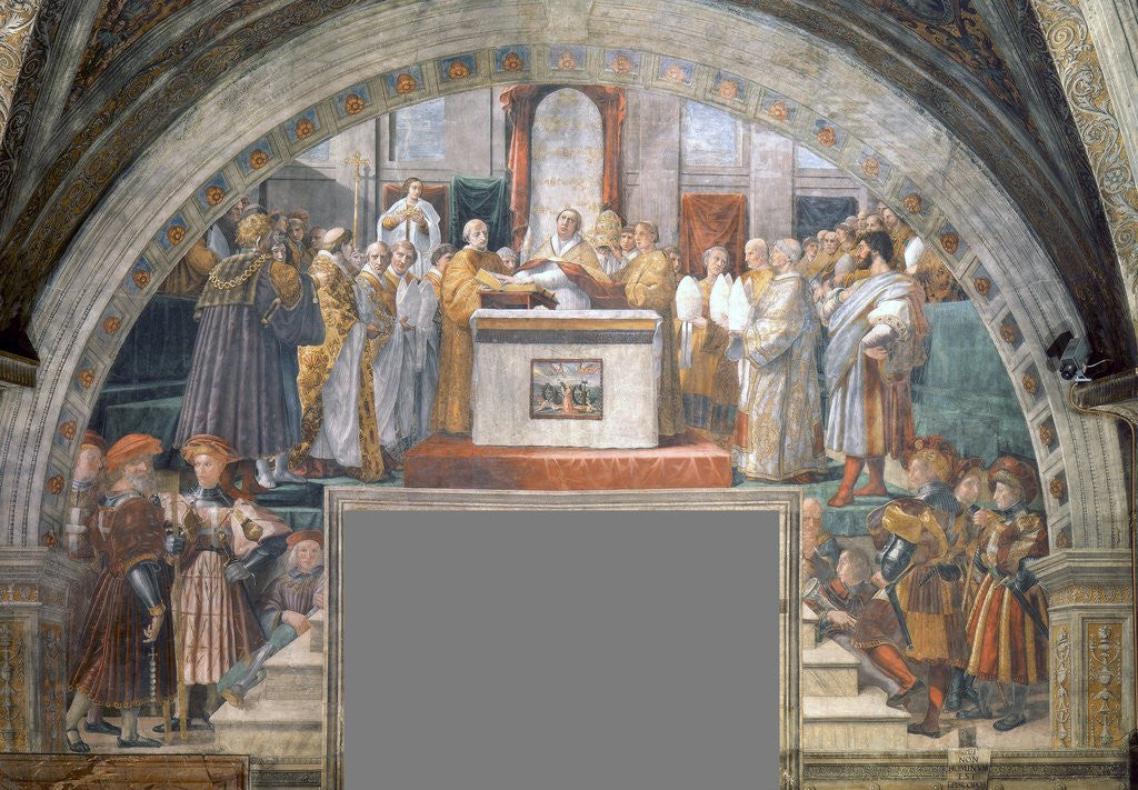 Detail of Oath of Pope Leo III by Raphael