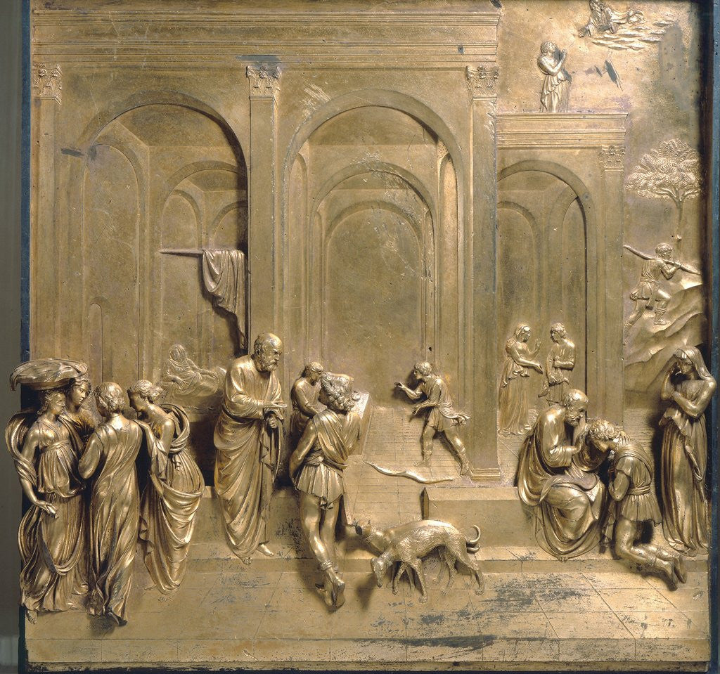 Detail of Jacob and Esau from the Gates of Paradise, by Lorenzo Ghiberti