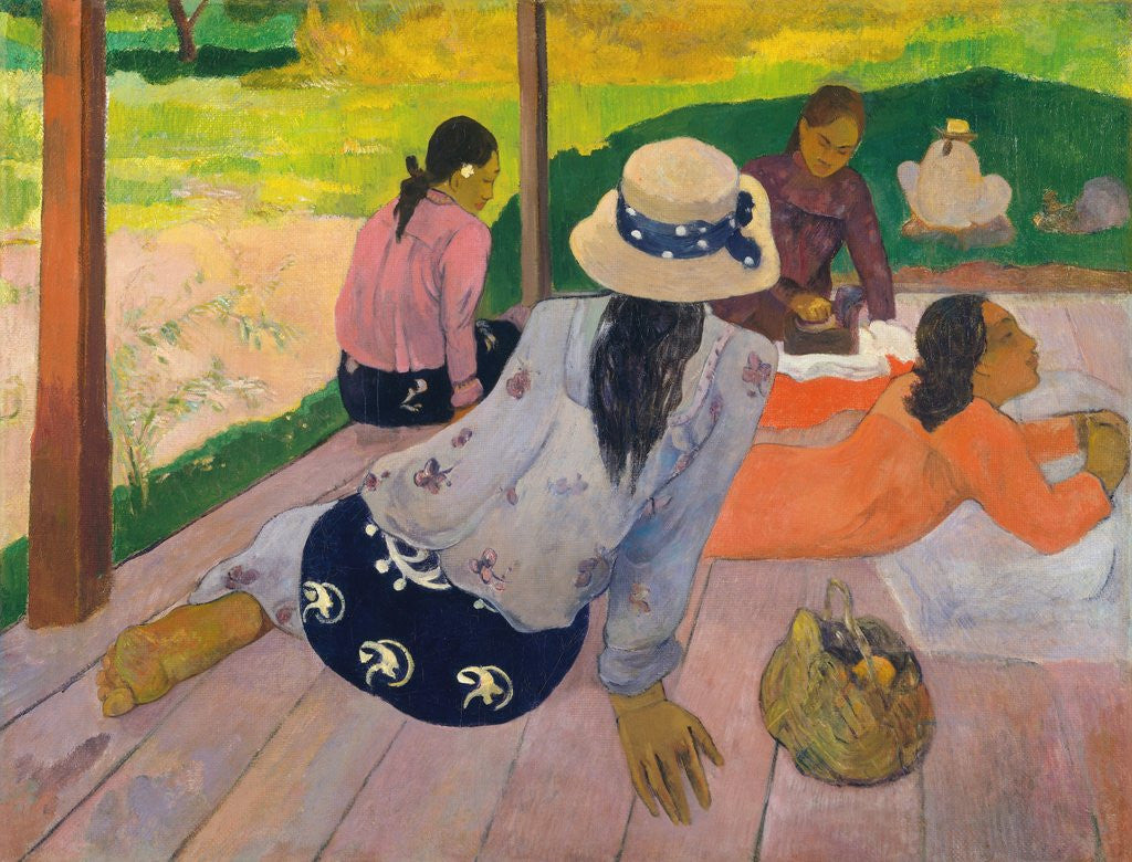 Detail of The Siesta by Paul Gauguin