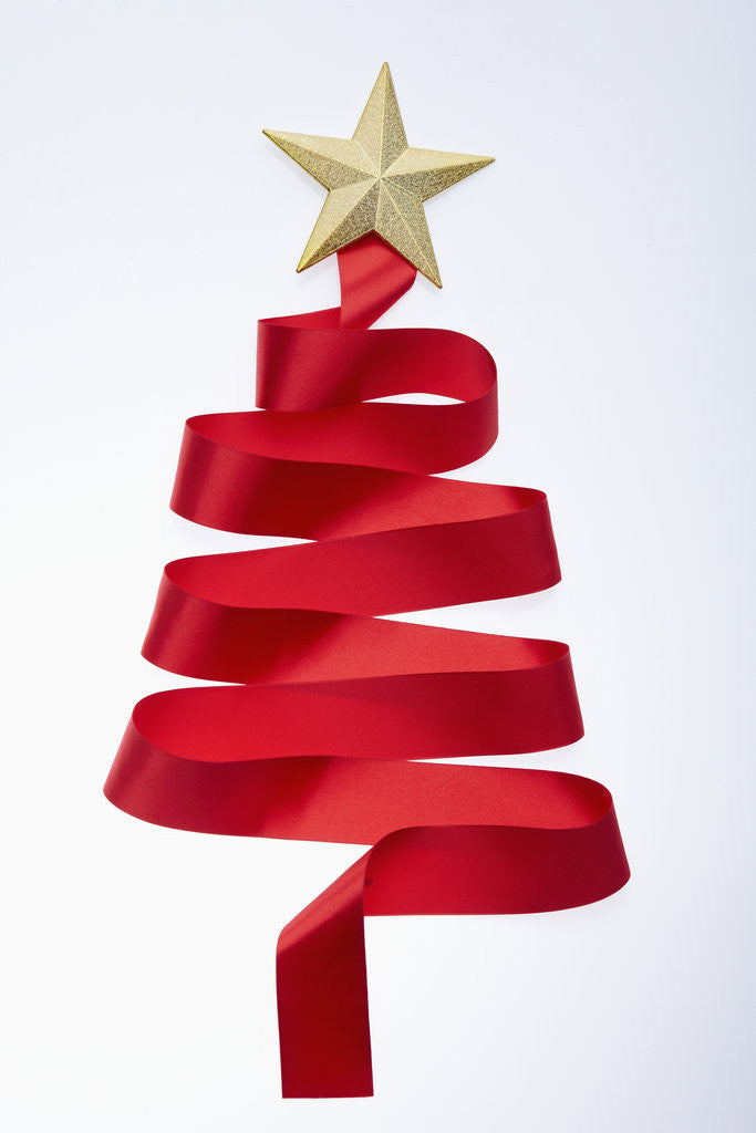 Detail of The tree shaped red tie and gold star by Corbis