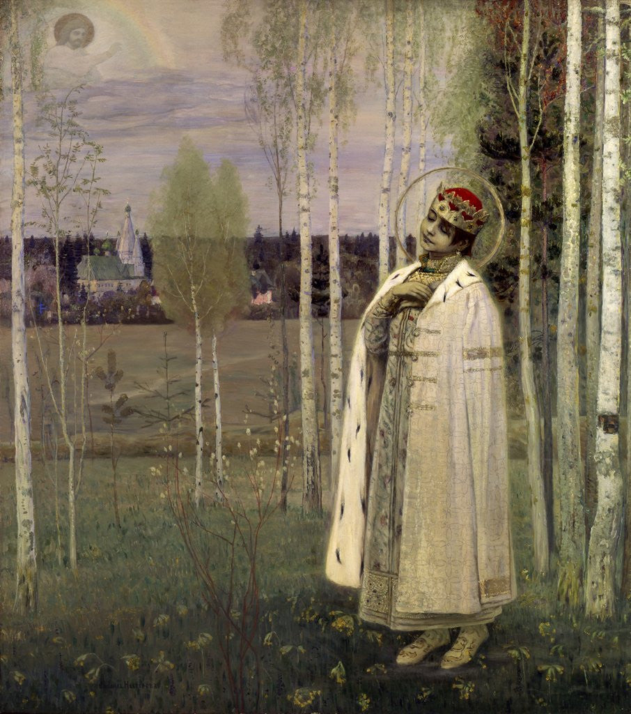 Detail of Murdered Dmitry Tsarevitch by Mikhail Vasilyevich Nesterov