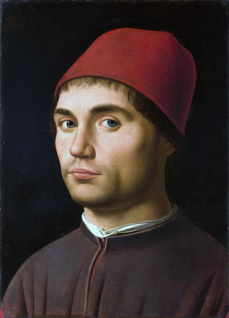 Detail of Portrait of a Man by Antonello da Messina