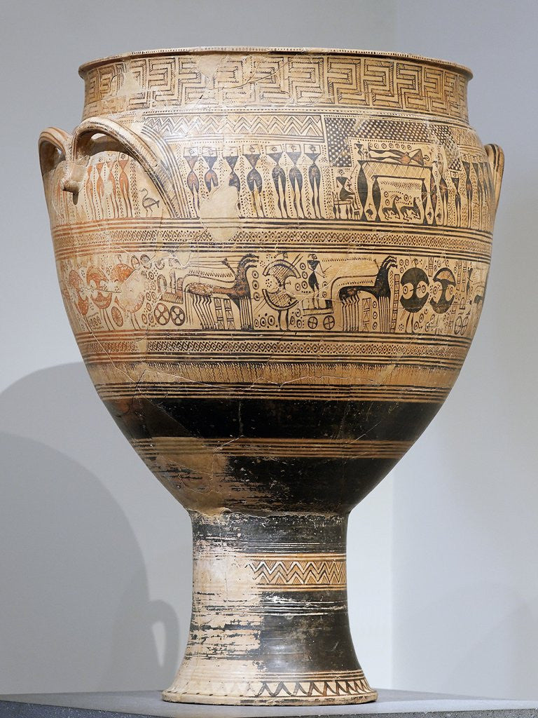 Detail of The Dipylon Krater or Dipylon Vase by the Dipylon Master