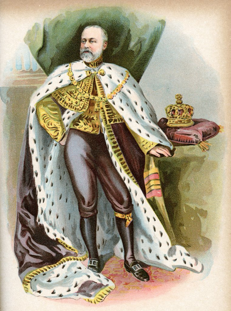 Detail of Coronation Portrait of King Edward VII. by Corbis