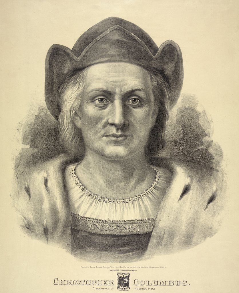 Detail of Portrait of Christopher Columbus by Corbis