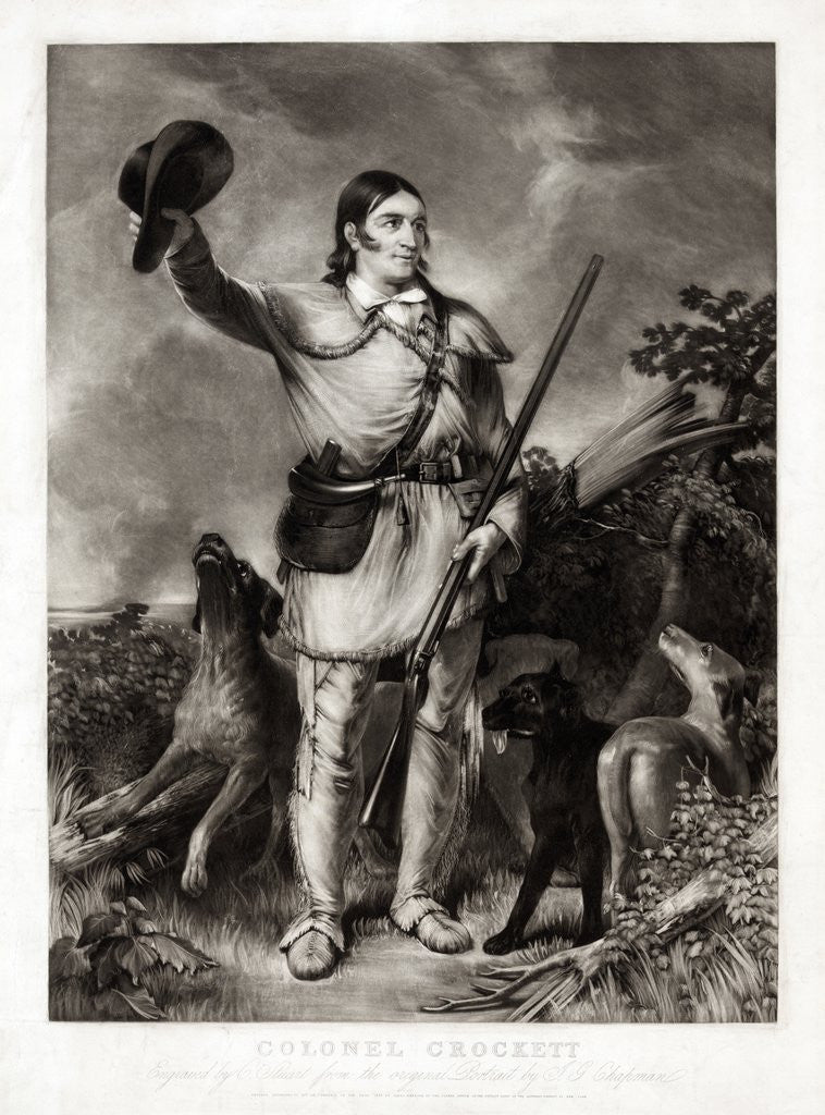 Detail of Davy Crockett by Corbis