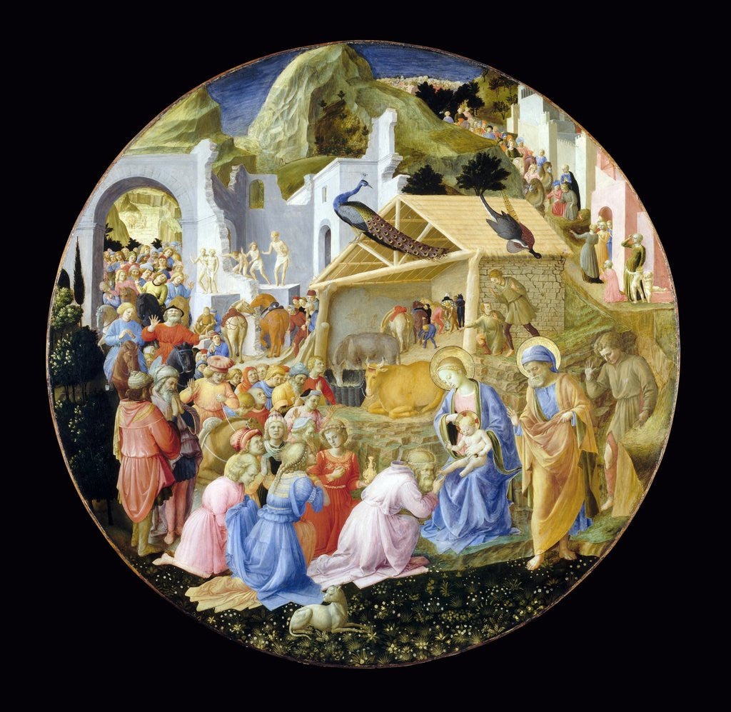 Detail of The Adoration of the Magi by Fra Angelico and Fra Filippo Lippi