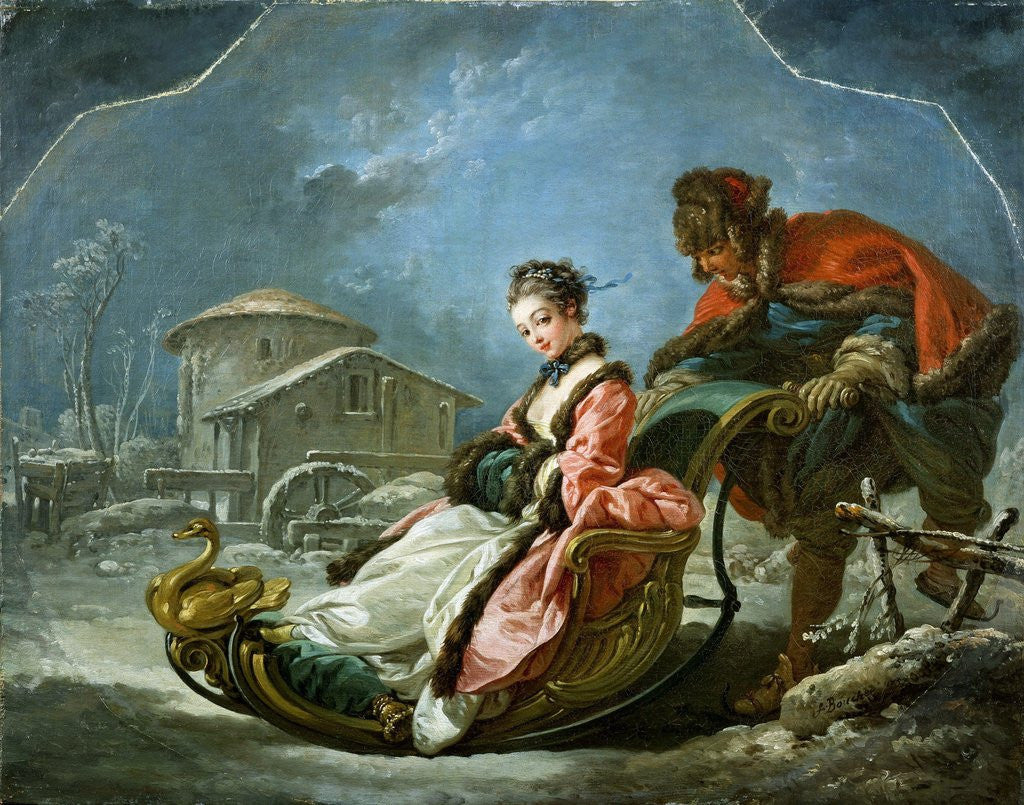 Detail of The Four Seasons: Winter by François Boucher