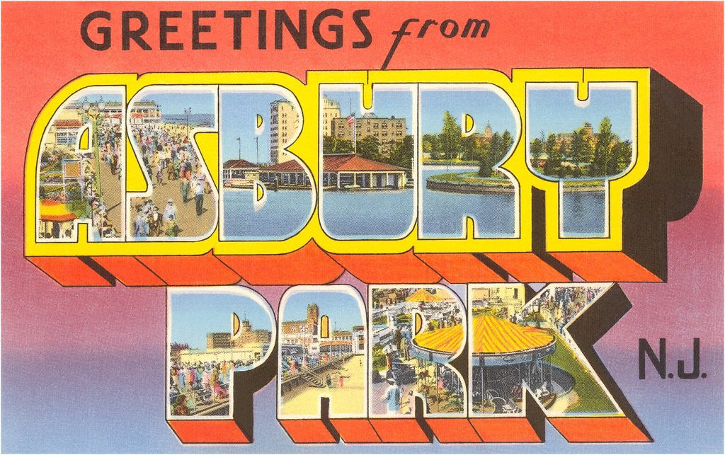 Detail of Greetings from Asbury Park, New Jersey by Corbis