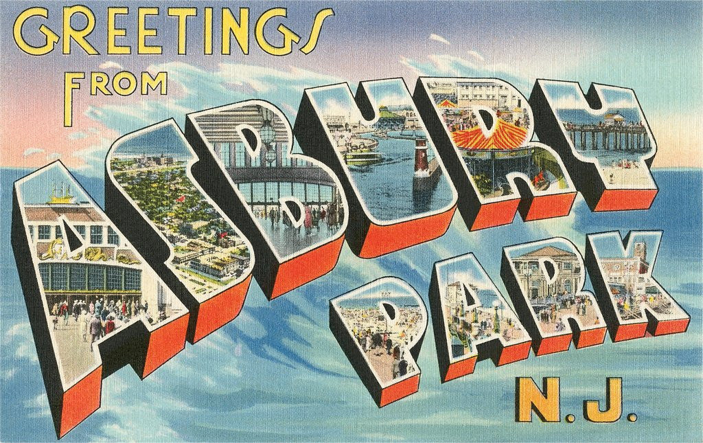 Detail of Greetings from Asbury Park, New Jersey by Corbis