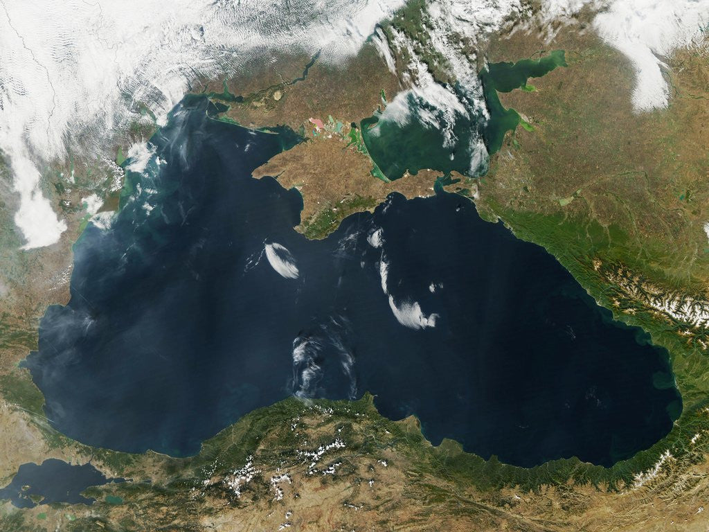 Detail of Satellite Image of The Black Sea by Corbis