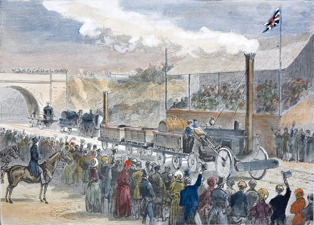 Detail of The Rainhill Trials of 1829 by Corbis