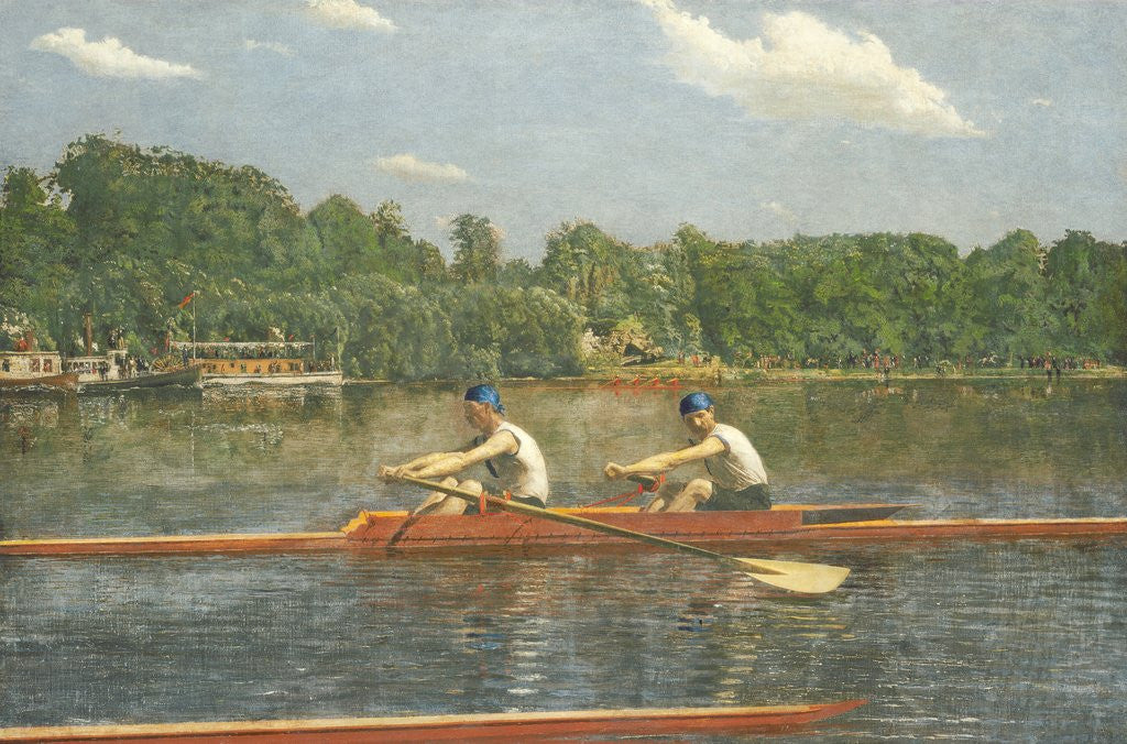 Detail of The Biglin Brothers Racing by Thomas Eakins