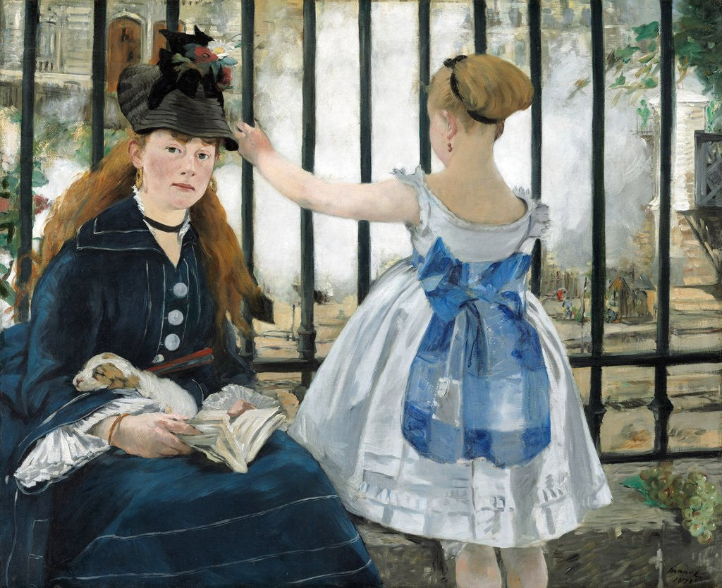 Detail of The Railway by Édouard Manet