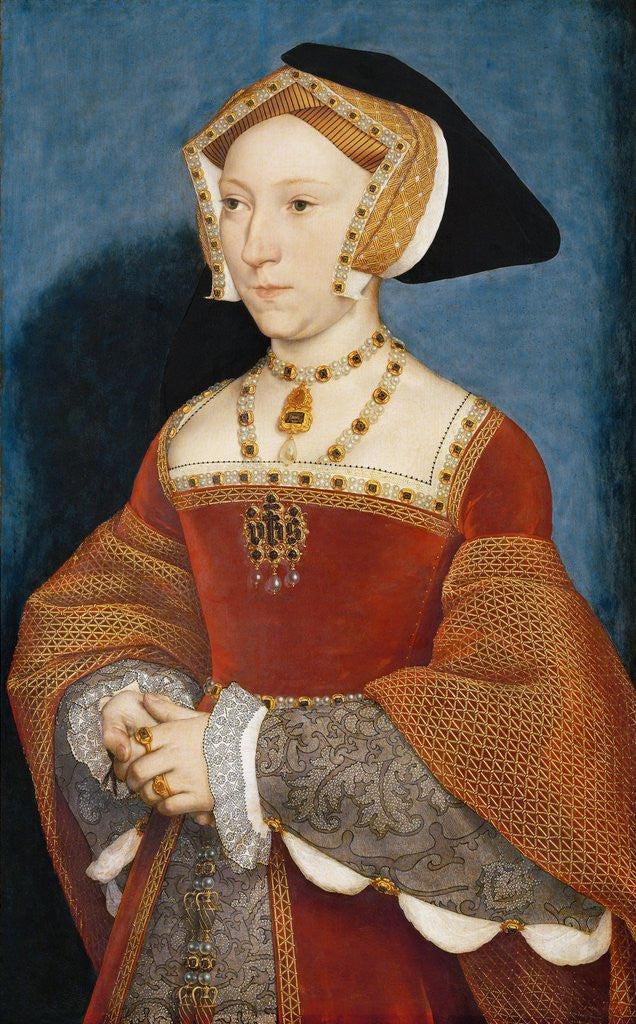 Detail of Jane Seymour, Queen of England by Hans Holbein The Younger