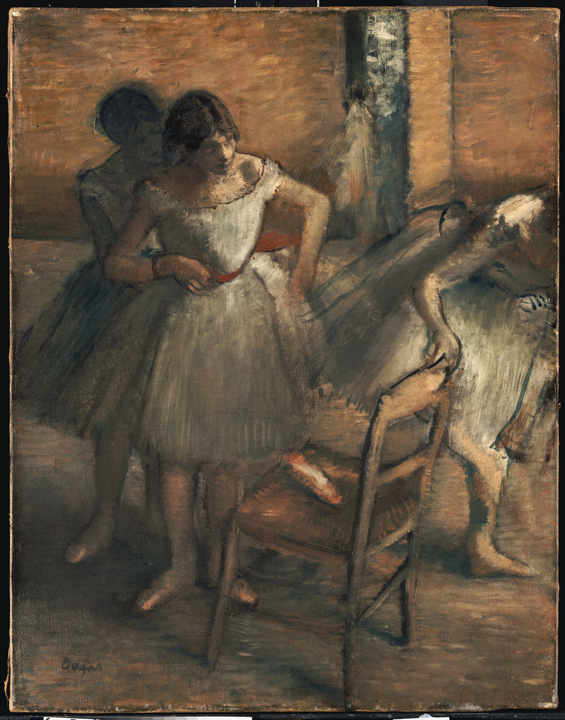 Detail of Dancers by Edgar Degas