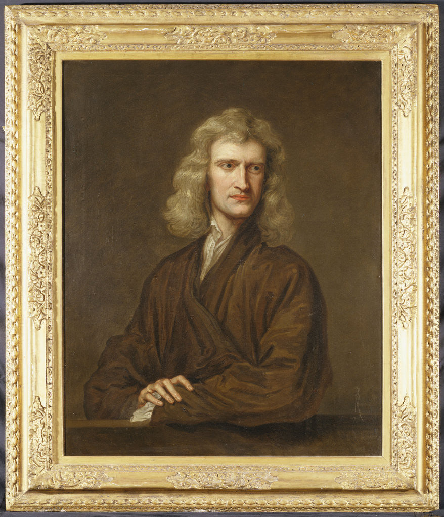 Detail of Portrait of Sir Isaac Newton by Godfrey Kneller