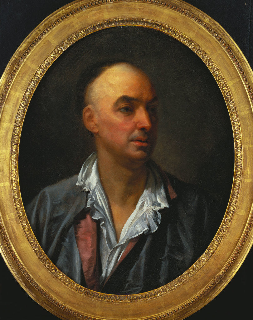 Detail of Portrait of Denis Diderot by Jean-Baptiste Greuze